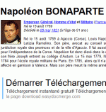 Napoléon Bonaparte ; les sites dédiés